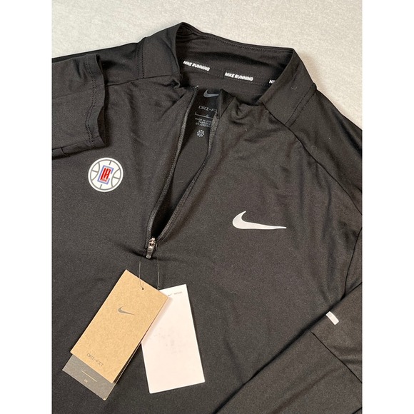 Nike Other - Nike Dri-Fit  LA Clippers Running Pullover Quarter‎ Zip Black Large Poly New